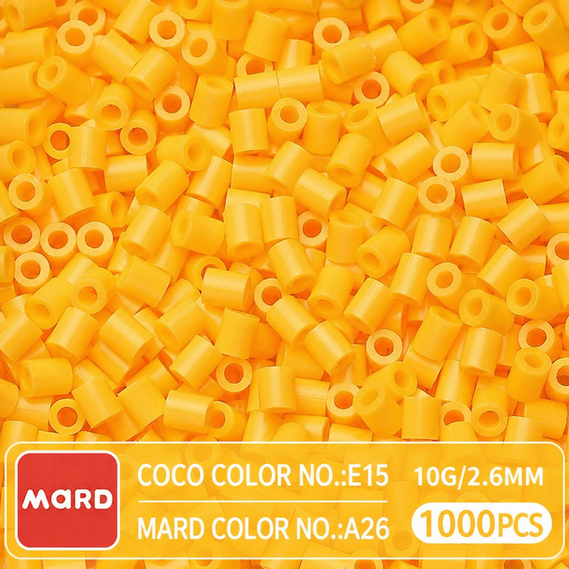 2.6mm Mini Fuse Beads Refill Pack, 10g About 1000Pcs Per Bag DIY Handmade Craft Beads A20-26