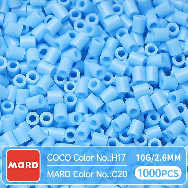 2.6mm Mini Fuse Beads Refill Pack, 10g About 1000Pcs Per Bag DIY Handmade Craft Beads C11-20