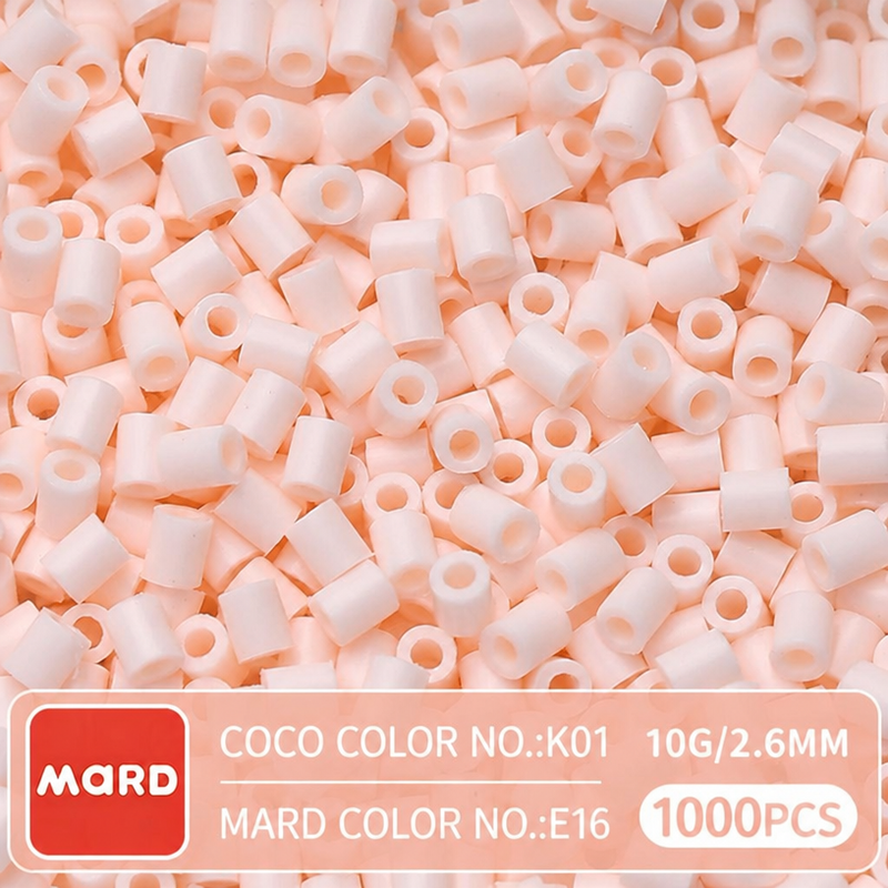 2.6mm Mini Fuse Beads Refill Pack, 10g About 1000Pcs Per Bag DIY Handmade Craft Beads E09-16