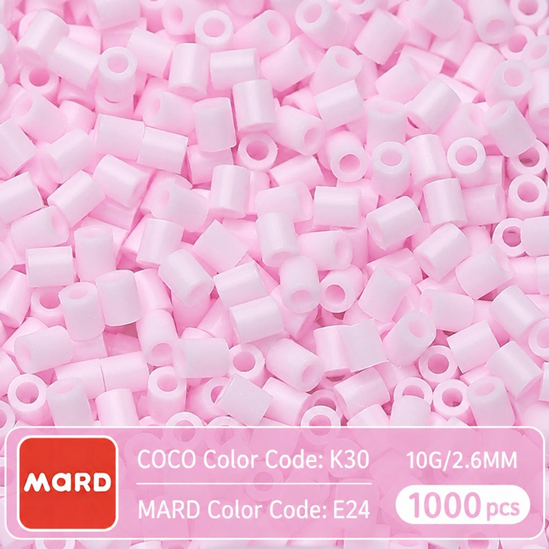 2.6mm Mini Fuse Beads Refill Pack, 10g About 1000Pcs Per Bag DIY Handmade Craft Beads E17-24