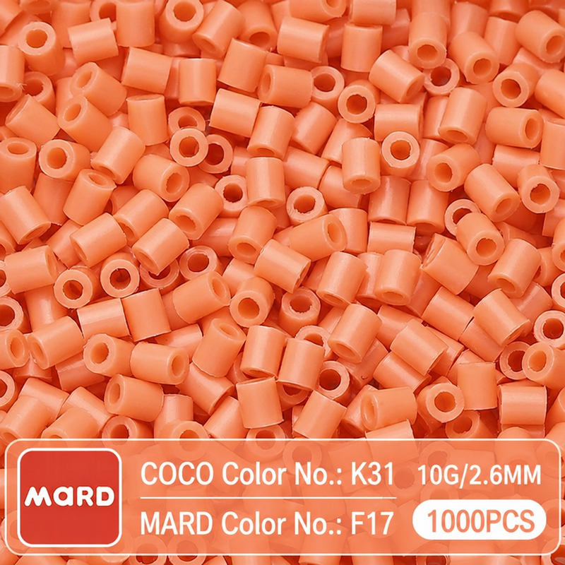 2.6mm Mini Fuse Beads Refill Pack, 10g About 1000Pcs Per Bag DIY Handmade Craft Beads F10-17