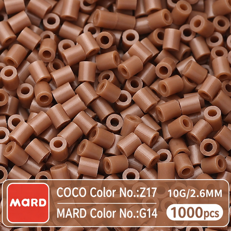 2.6mm Mini Fuse Beads Refill Pack, 10g About 1000Pcs Per Bag DIY Handmade Craft Beads G08-14