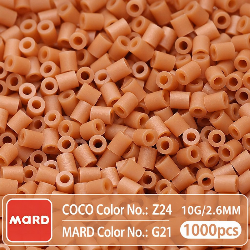 2.6mm Mini Fuse Beads Refill Pack, 10g About 1000Pcs Per Bag DIY Handmade Craft Beads G15-21