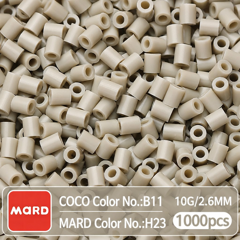2.6mm Mini Fuse Beads Refill Pack, 10g About 1000Pcs Per Bag DIY Handmade Craft Beads H17-23