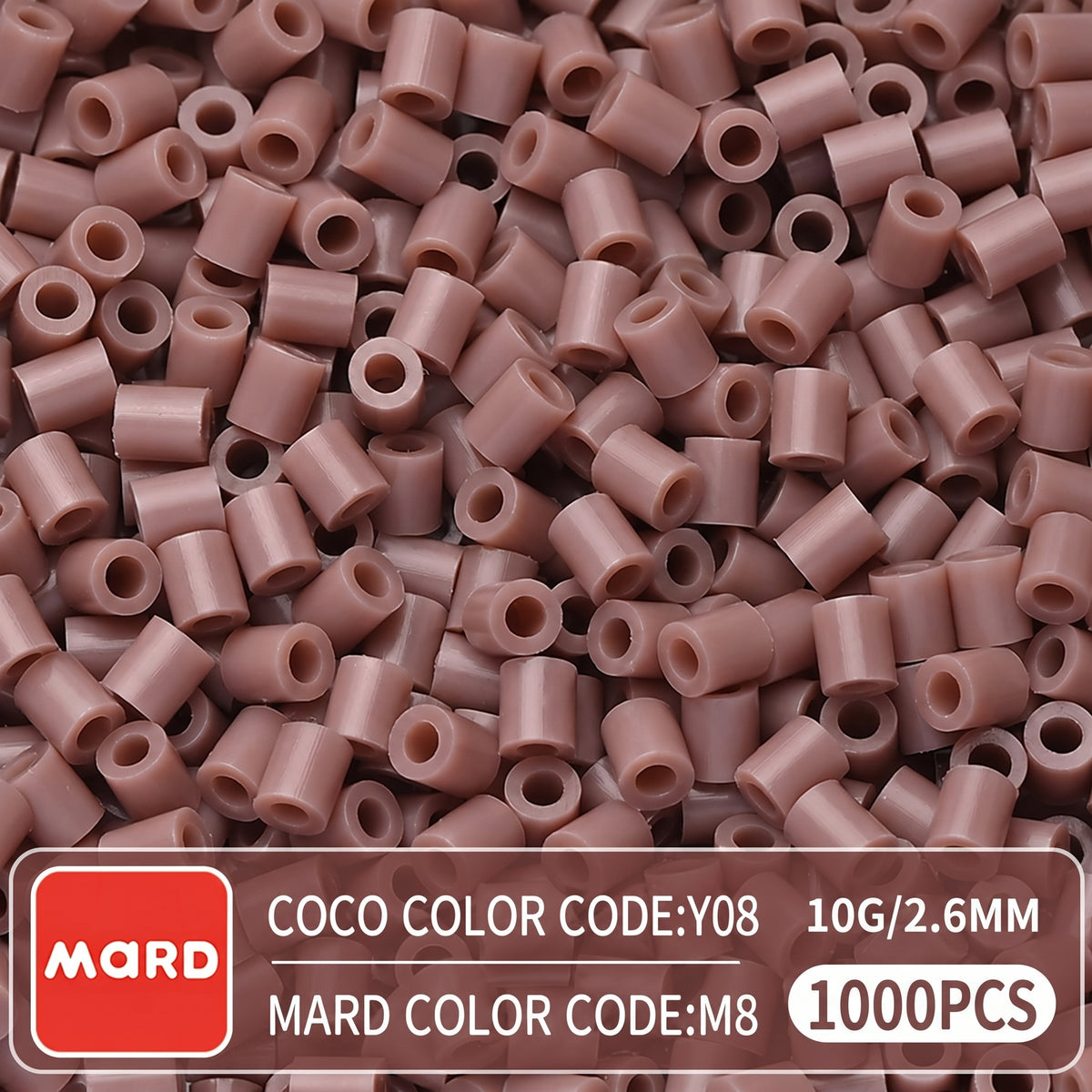 2.6mm Mini Fuse Beads Refill Pack, 10g About 1000Pcs Per Bag DIY Handmade Craft Beads M01-08