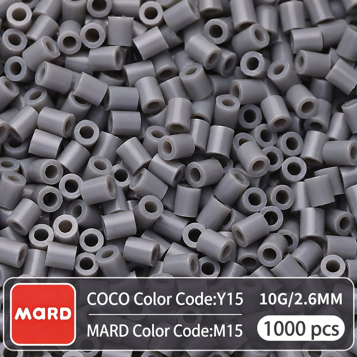 2.6mm Mini Fuse Beads Refill Pack, 10g About 1000Pcs Per Bag DIY Handmade Craft Beads M09-15