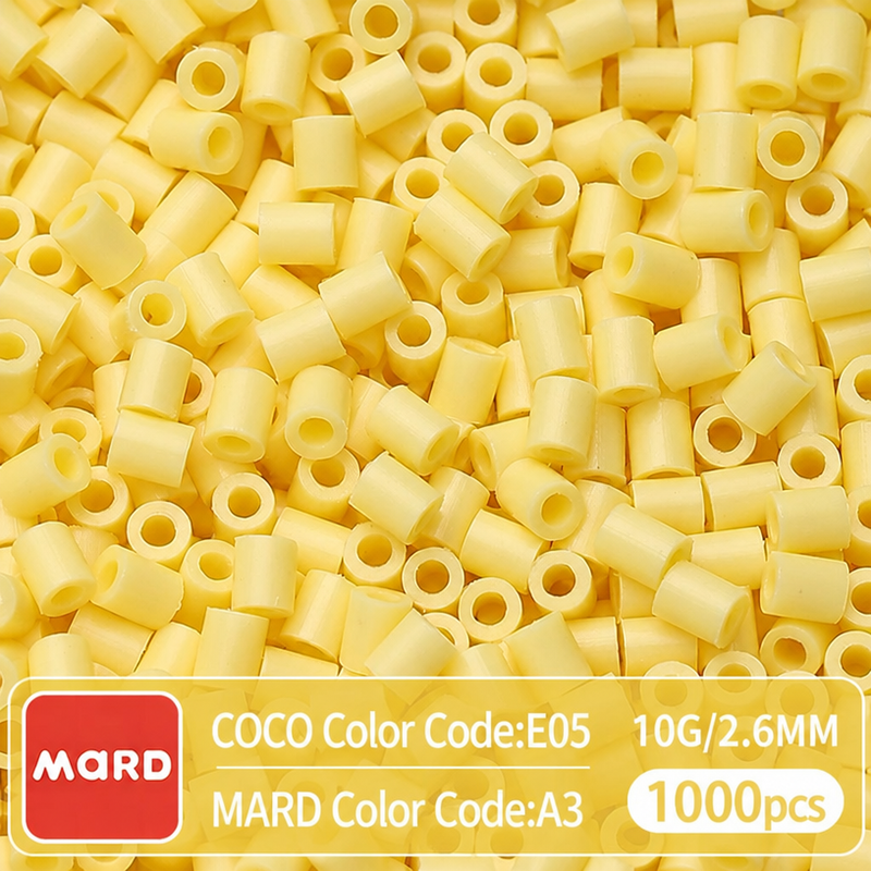 2.6mm Mini Fuse Beads Refill Pack, 10g About 1000Pcs Per Bag DIY Handmade Craft Beads A01-09