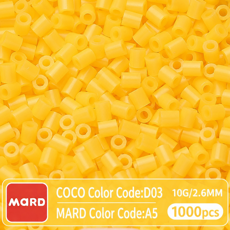 2.6mm Mini Fuse Beads Refill Pack, 10g About 1000Pcs Per Bag DIY Handmade Craft Beads A01-09