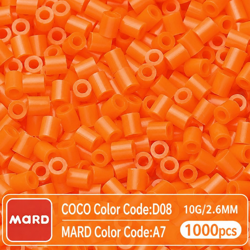 2.6mm Mini Fuse Beads Refill Pack, 10g About 1000Pcs Per Bag DIY Handmade Craft Beads A01-09
