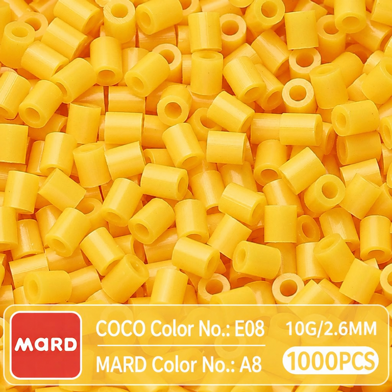 2.6mm Mini Fuse Beads Refill Pack, 10g About 1000Pcs Per Bag DIY Handmade Craft Beads A01-09