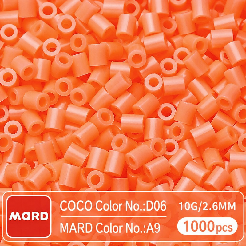 2.6mm Mini Fuse Beads Refill Pack, 10g About 1000Pcs Per Bag DIY Handmade Craft Beads A01-09
