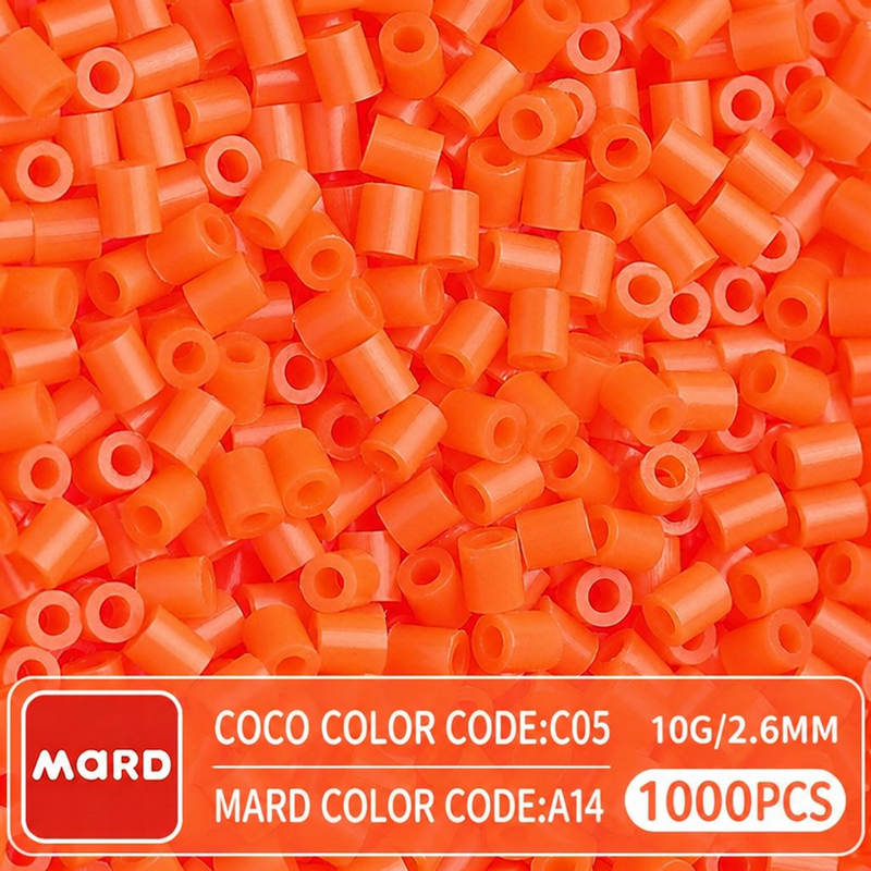 2.6mm Mini Fuse Beads Refill Pack, 10g About 1000Pcs Per Bag DIY Handmade Craft Beads  A10-19