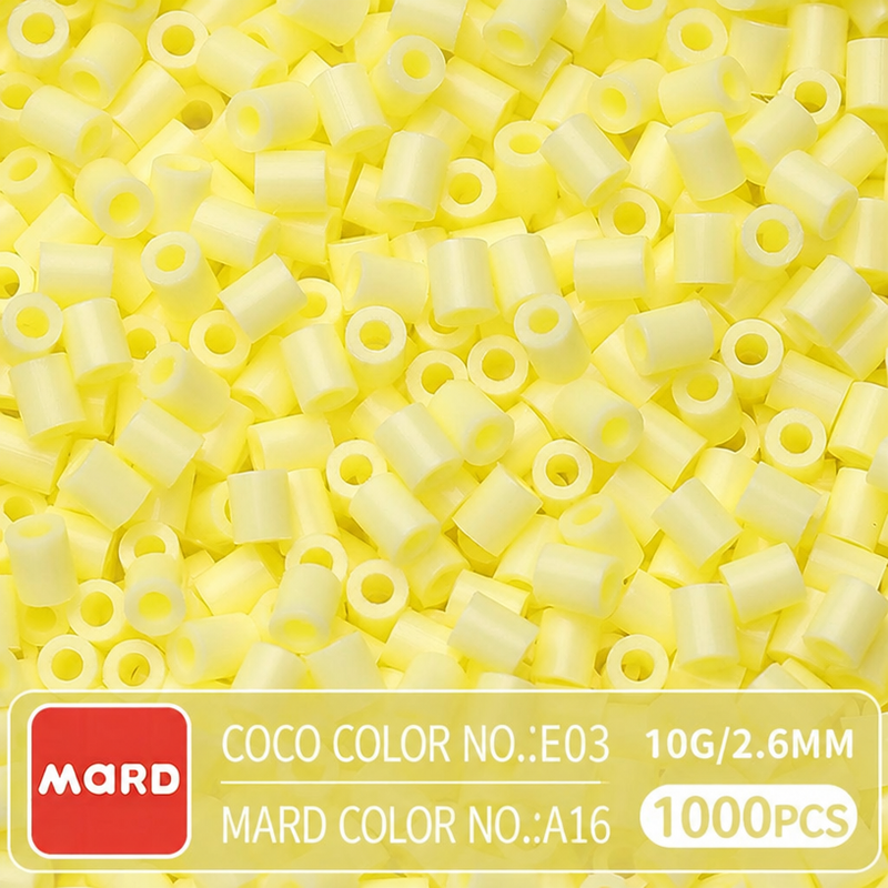 2.6mm Mini Fuse Beads Refill Pack, 10g About 1000Pcs Per Bag DIY Handmade Craft Beads  A10-19