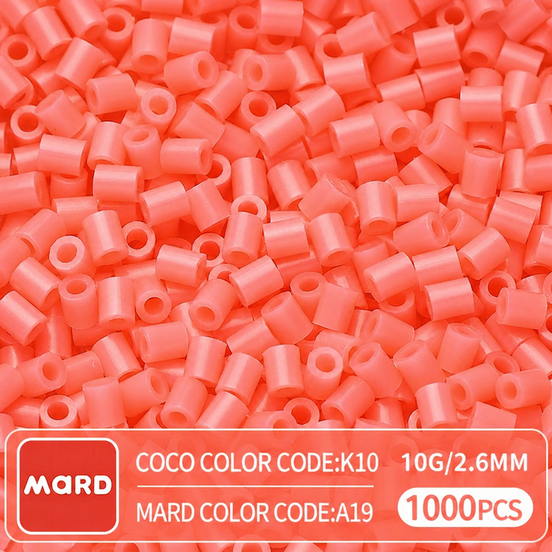 2.6mm Mini Fuse Beads Refill Pack, 10g About 1000Pcs Per Bag DIY Handmade Craft Beads  A10-19