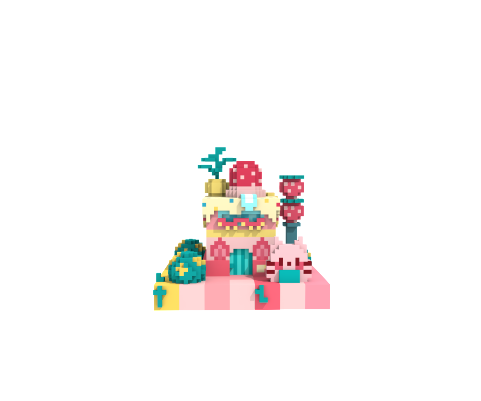 3D Perler Bead Pattern 2 | Printable 2.6mm Pixel Art Template2