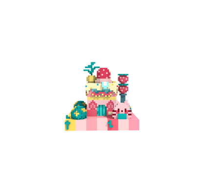 3D Perler Bead Pattern 2 | Printable 2.6mm Pixel Art Template2