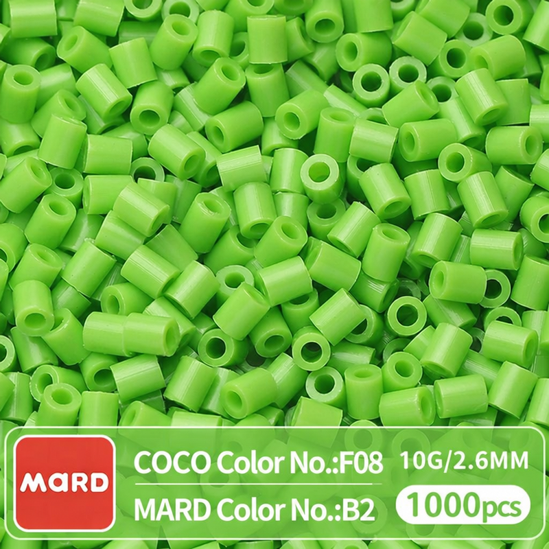 2.6mm Mini Fuse Beads Refill Pack, 10g About 1000Pcs Per Bag DIY Handmade Craft Beads B01-08