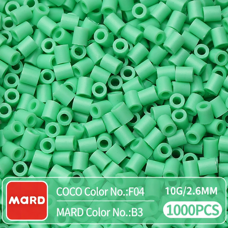 2.6mm Mini Fuse Beads Refill Pack, 10g About 1000Pcs Per Bag DIY Handmade Craft Beads B01-08