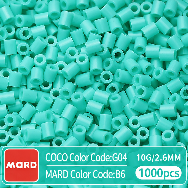 2.6mm Mini Fuse Beads Refill Pack, 10g About 1000Pcs Per Bag DIY Handmade Craft Beads B01-08