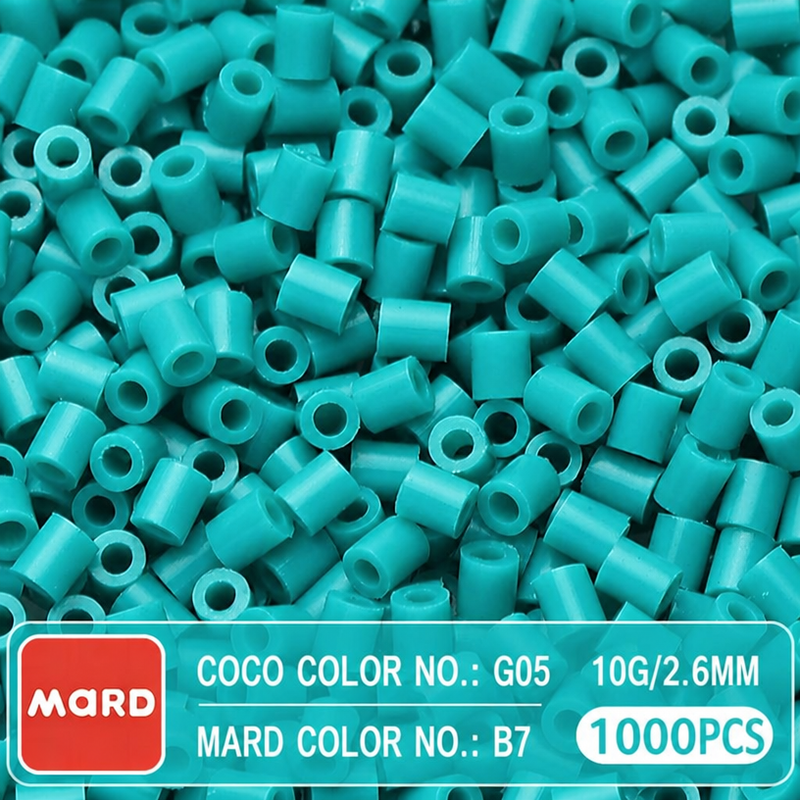 2.6mm Mini Fuse Beads Refill Pack, 10g About 1000Pcs Per Bag DIY Handmade Craft Beads B01-08