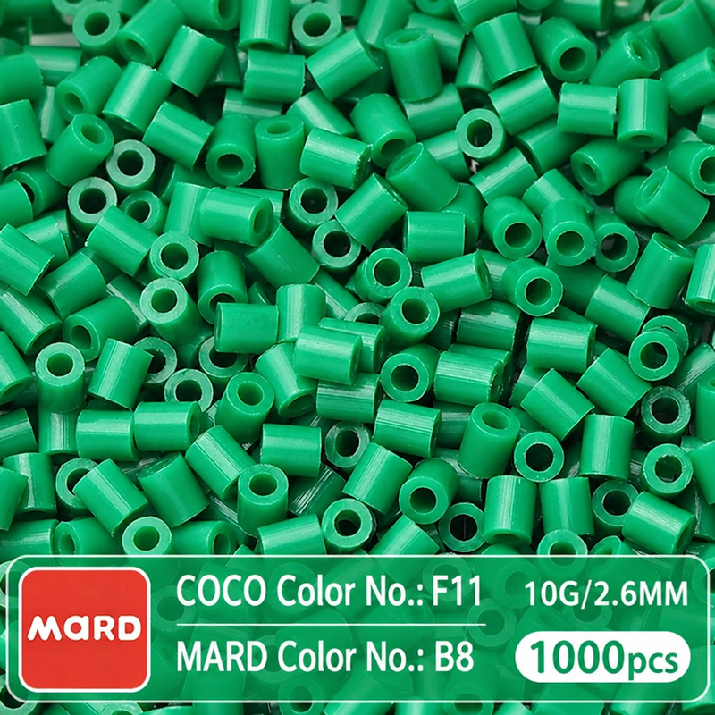2.6mm Mini Fuse Beads Refill Pack, 10g About 1000Pcs Per Bag DIY Handmade Craft Beads B01-08