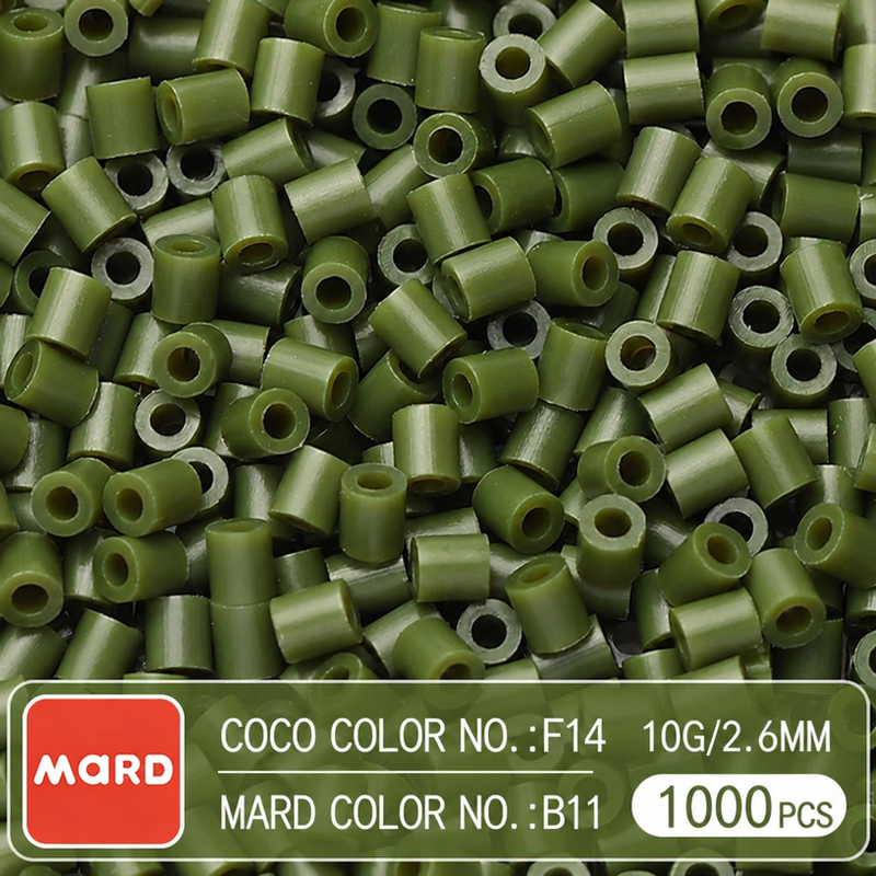 2.6mm Mini Fuse Beads Refill Pack, 10g About 1000Pcs Per Bag DIY Handmade Craft Beads B09-16