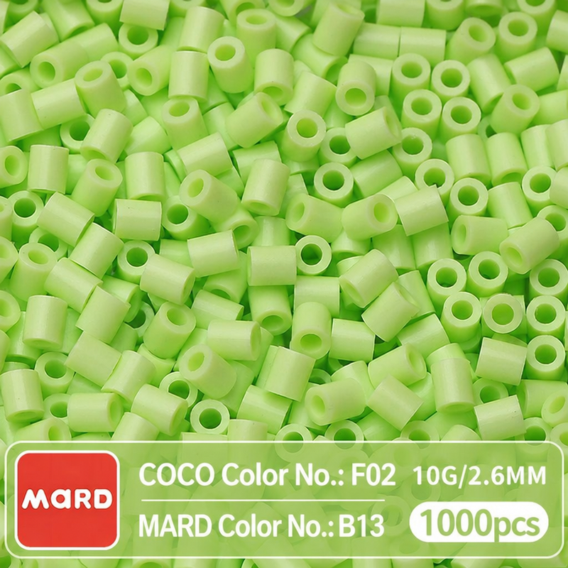 2.6mm Mini Fuse Beads Refill Pack, 10g About 1000Pcs Per Bag DIY Handmade Craft Beads B09-16