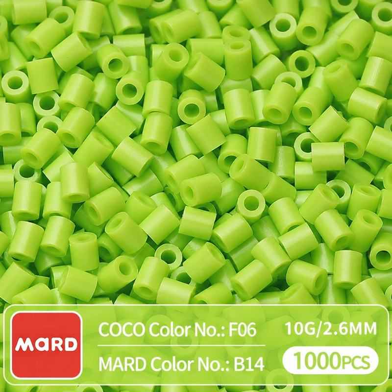 2.6mm Mini Fuse Beads Refill Pack, 10g About 1000Pcs Per Bag DIY Handmade Craft Beads B09-16
