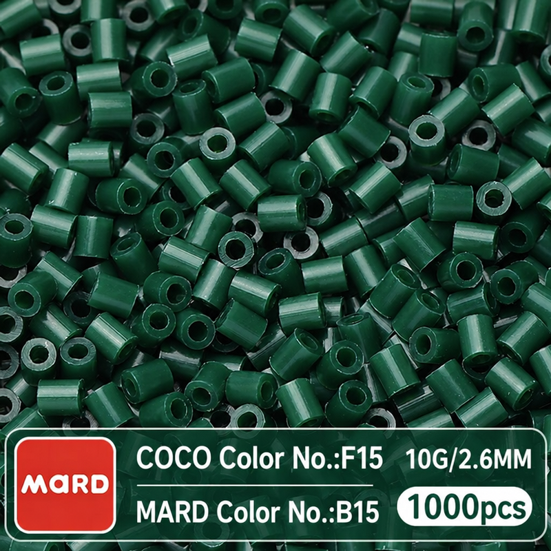 2.6mm Mini Fuse Beads Refill Pack, 10g About 1000Pcs Per Bag DIY Handmade Craft Beads B09-16