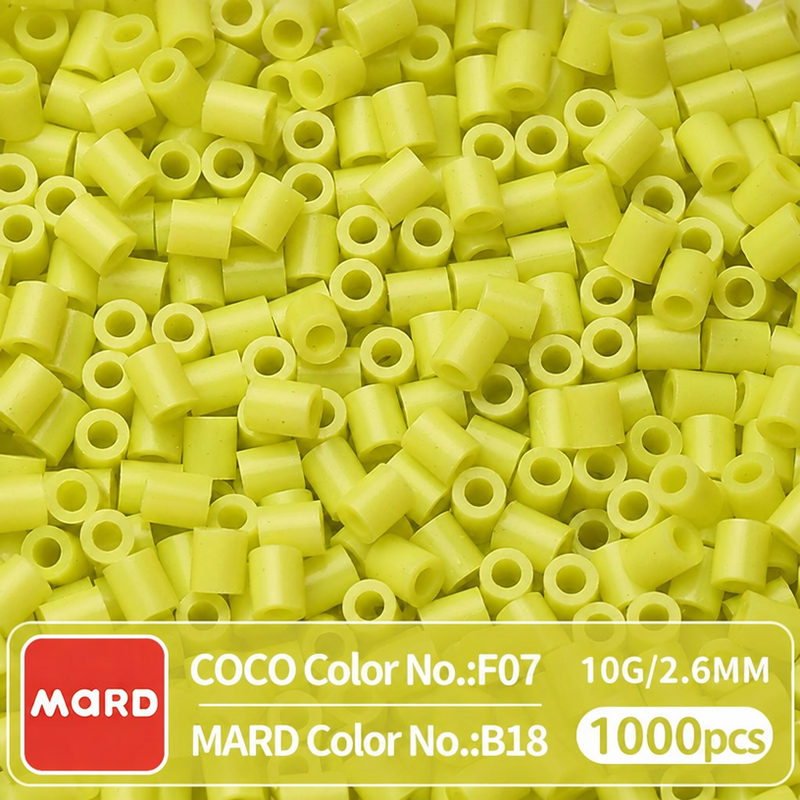 2.6mm Mini Fuse Beads Refill Pack, 10g About 1000Pcs Per Bag DIY Handmade Craft Beads B17-24