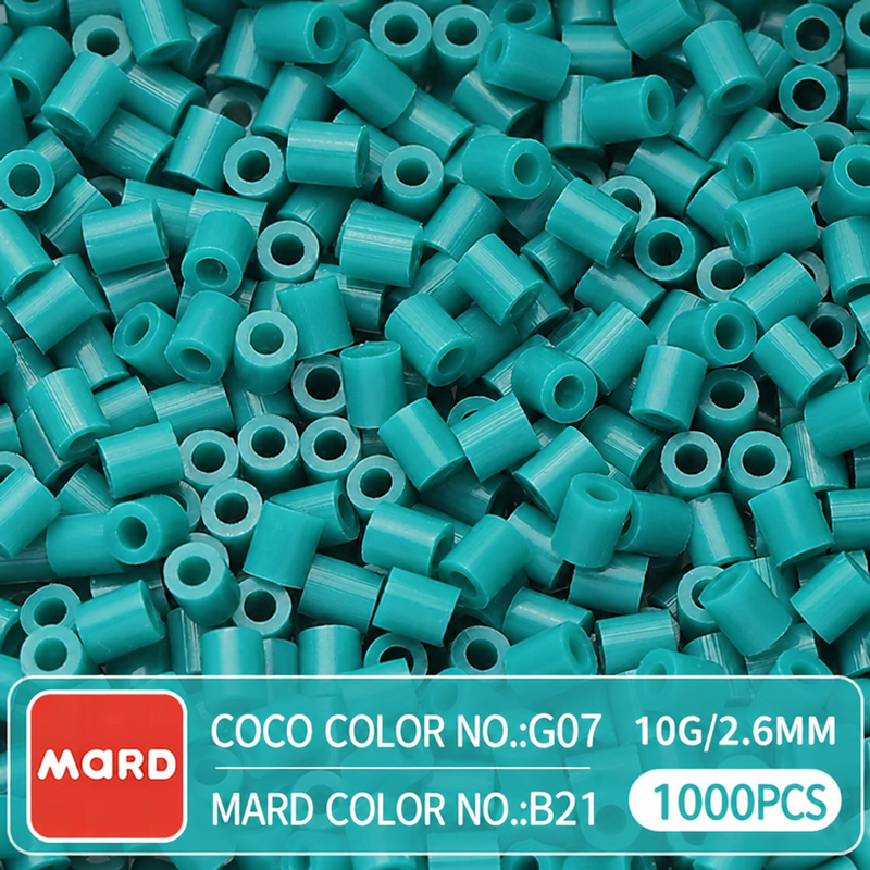 2.6mm Mini Fuse Beads Refill Pack, 10g About 1000Pcs Per Bag DIY Handmade Craft Beads B17-24