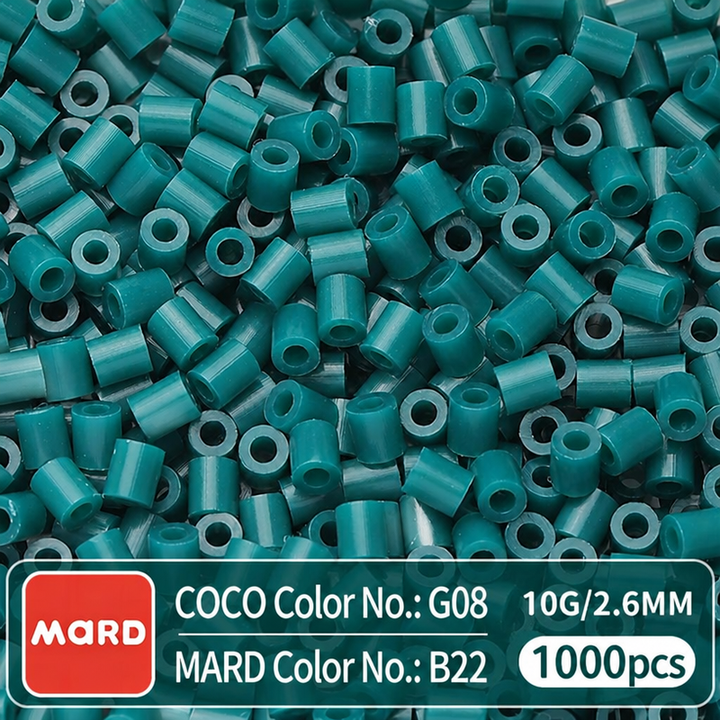 2.6mm Mini Fuse Beads Refill Pack, 10g About 1000Pcs Per Bag DIY Handmade Craft Beads B17-24