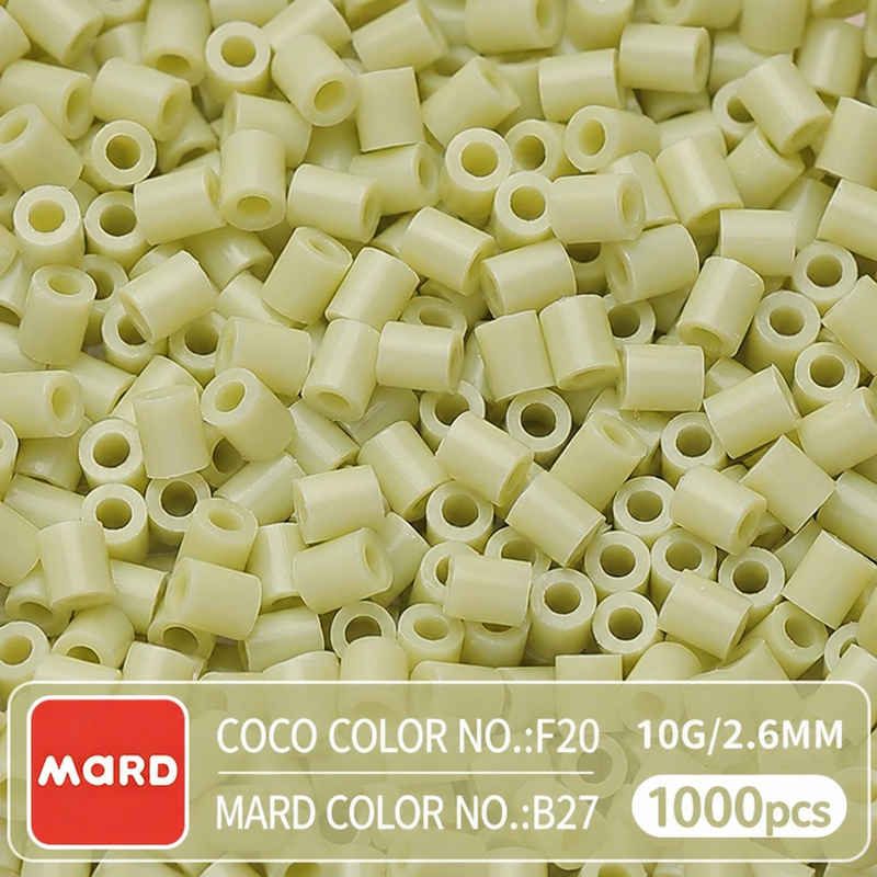2.6mm Mini Fuse Beads Refill Pack, 10g About 1000Pcs Per Bag DIY Handmade Craft Beads B25-32