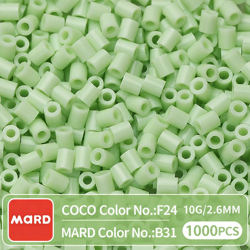 2.6mm Mini Fuse Beads Refill Pack, 10g About 1000Pcs Per Bag DIY Handmade Craft Beads B25-32