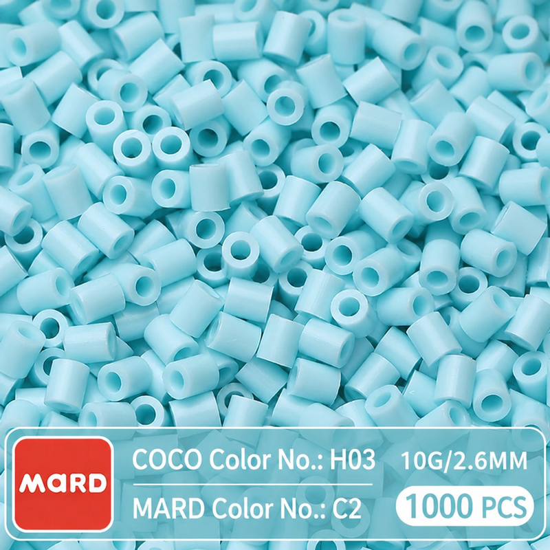 2.6mm Mini Fuse Beads Refill Pack, 10g About 1000Pcs Per Bag DIY Handmade Craft Beads C01-10
