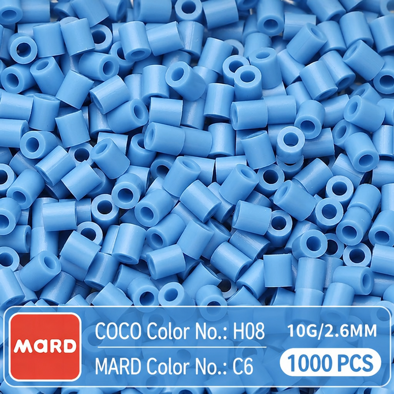 2.6mm Mini Fuse Beads Refill Pack, 10g About 1000Pcs Per Bag DIY Handmade Craft Beads C01-10