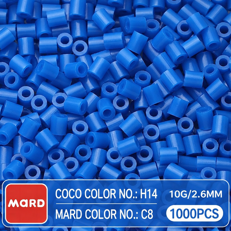 2.6mm Mini Fuse Beads Refill Pack, 10g About 1000Pcs Per Bag DIY Handmade Craft Beads C01-10