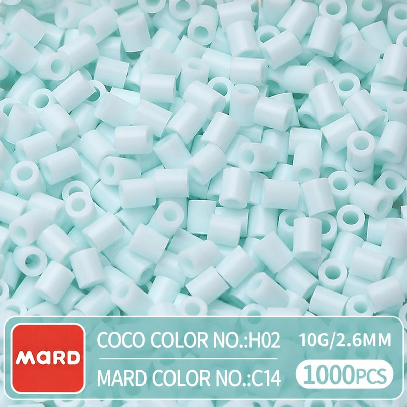 2.6mm Mini Fuse Beads Refill Pack, 10g About 1000Pcs Per Bag DIY Handmade Craft Beads C11-20