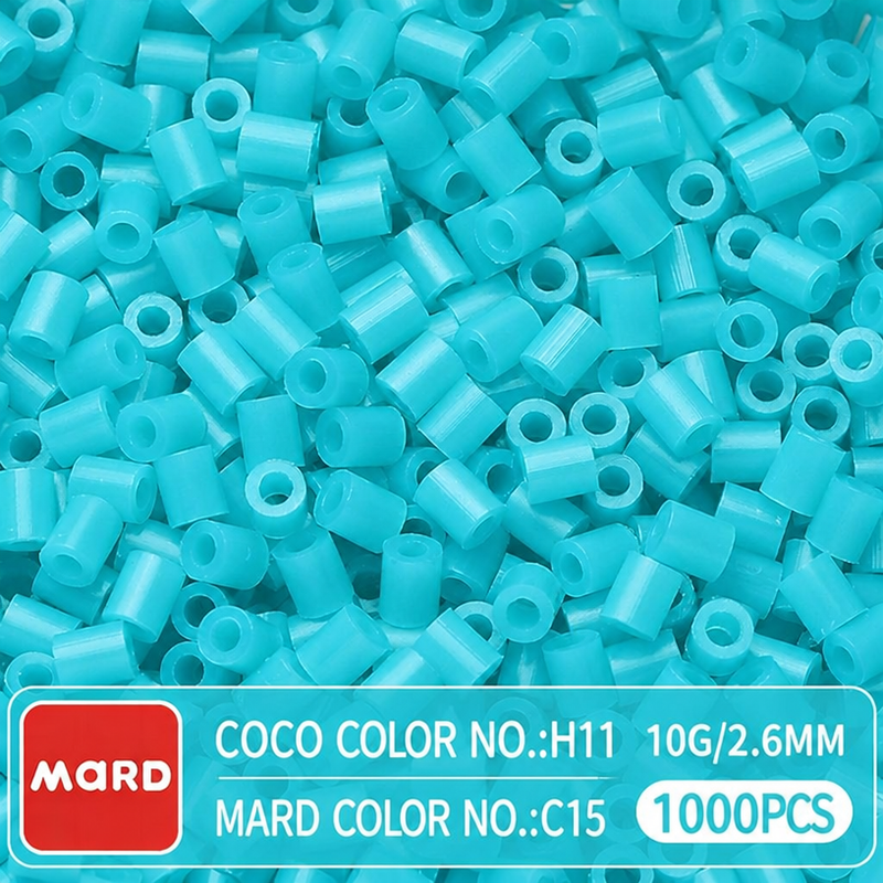 2.6mm Mini Fuse Beads Refill Pack, 10g About 1000Pcs Per Bag DIY Handmade Craft Beads C11-20