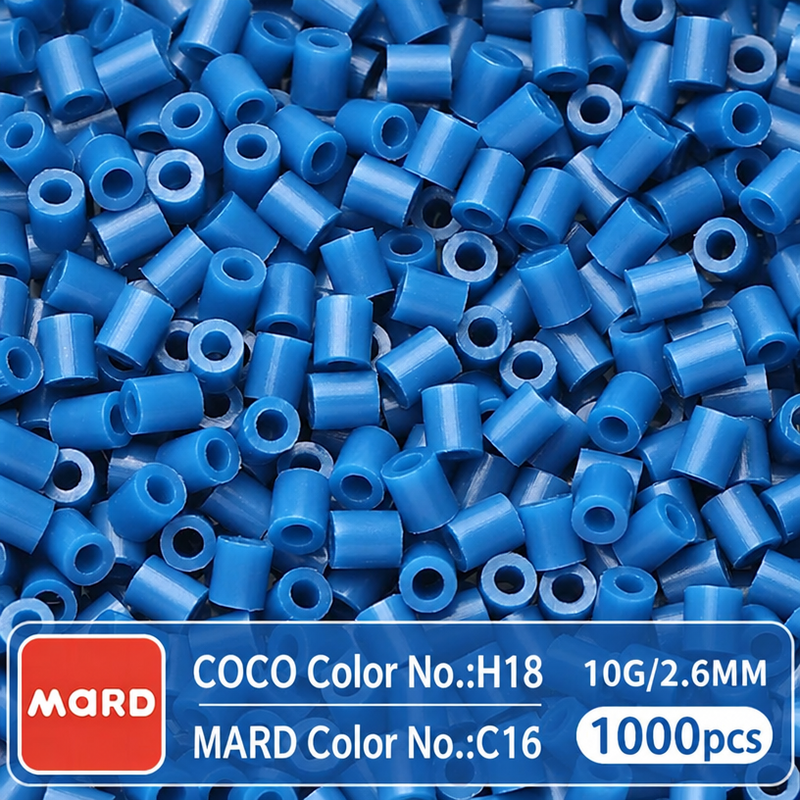 2.6mm Mini Fuse Beads Refill Pack, 10g About 1000Pcs Per Bag DIY Handmade Craft Beads C11-20