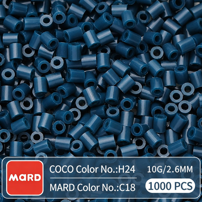 2.6mm Mini Fuse Beads Refill Pack, 10g About 1000Pcs Per Bag DIY Handmade Craft Beads C11-20