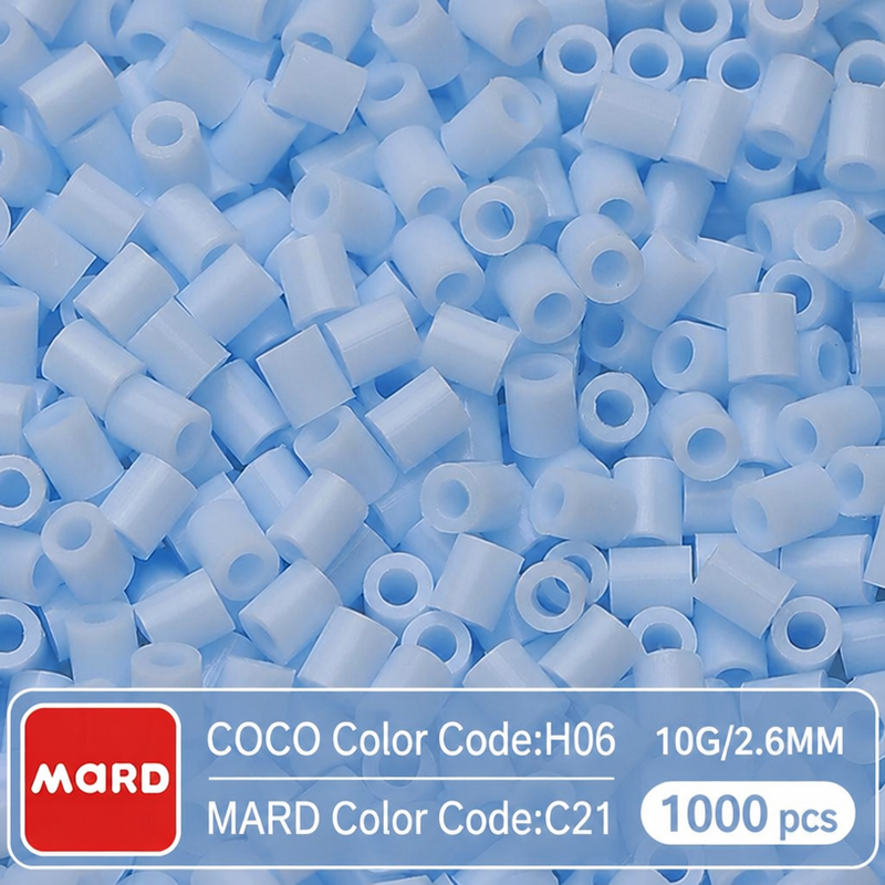 2.6mm Mini Fuse Beads Refill Pack, 10g About 1000Pcs Per Bag DIY Handmade Craft Beads C21-29
