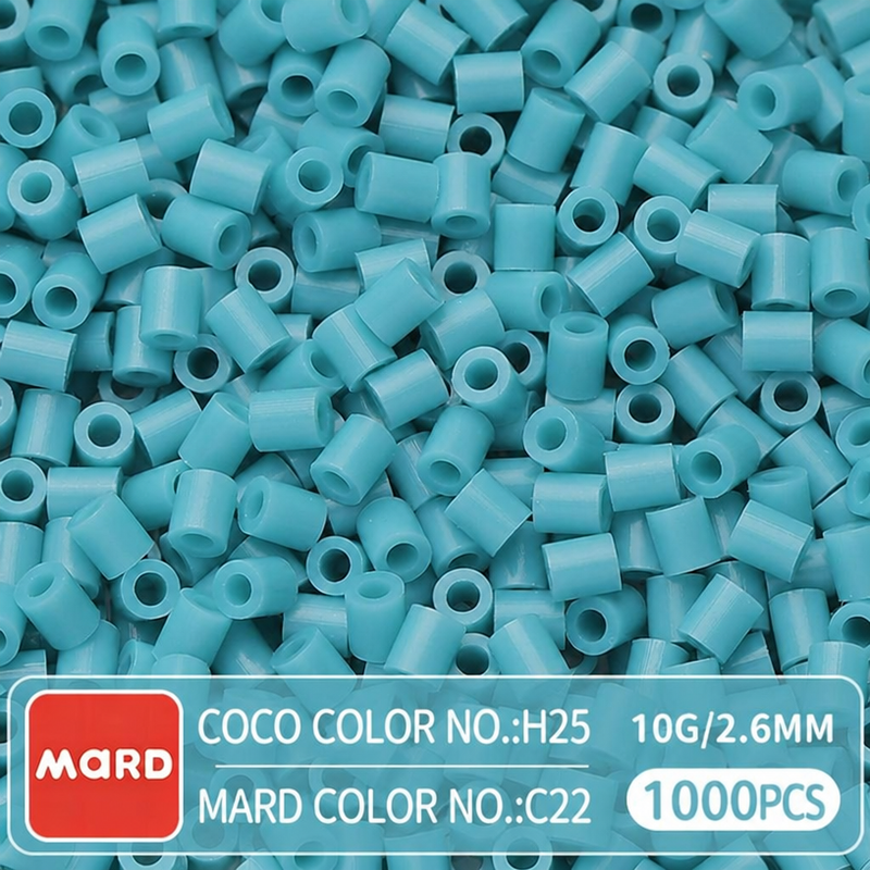 2.6mm Mini Fuse Beads Refill Pack, 10g About 1000Pcs Per Bag DIY Handmade Craft Beads C21-29