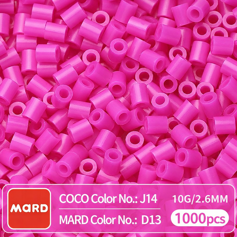 2.6mm Mini Fuse Beads Refill Pack, 10g About 1000Pcs Per Bag DIY Handmade Craft Beads D10-18