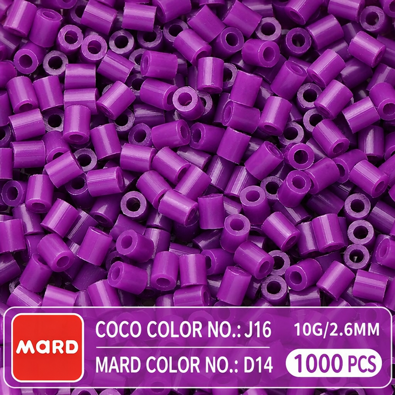 2.6mm Mini Fuse Beads Refill Pack, 10g About 1000Pcs Per Bag DIY Handmade Craft Beads D10-18
