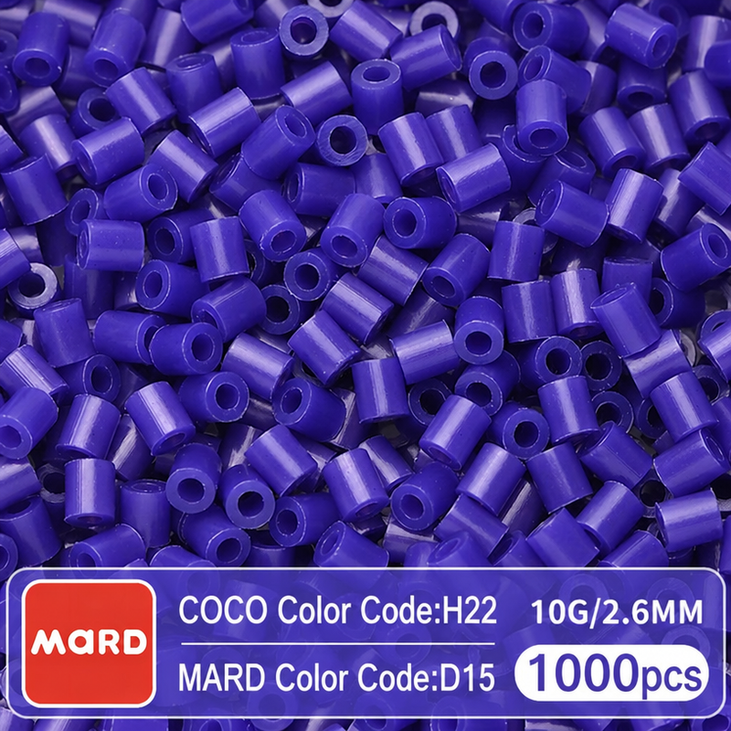 2.6mm Mini Fuse Beads Refill Pack, 10g About 1000Pcs Per Bag DIY Handmade Craft Beads D10-18