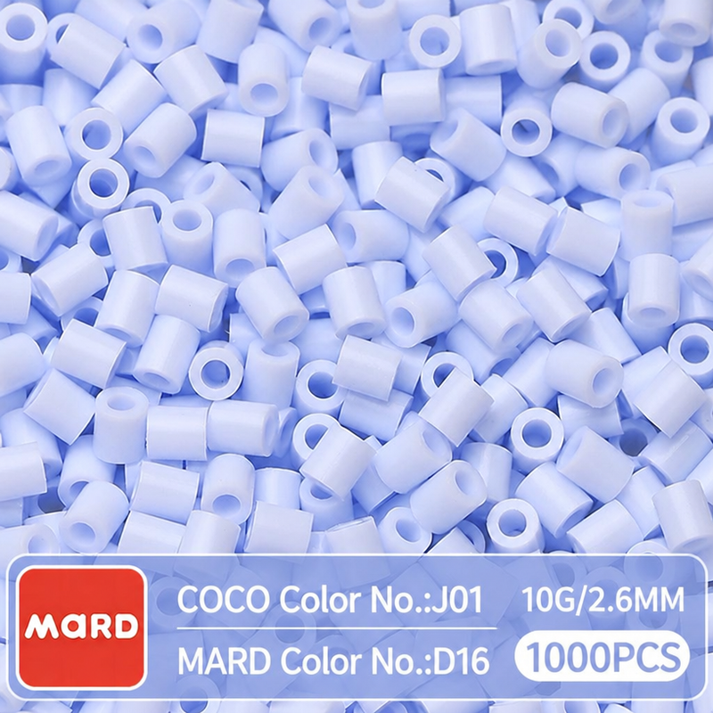 2.6mm Mini Fuse Beads Refill Pack, 10g About 1000Pcs Per Bag DIY Handmade Craft Beads D10-18