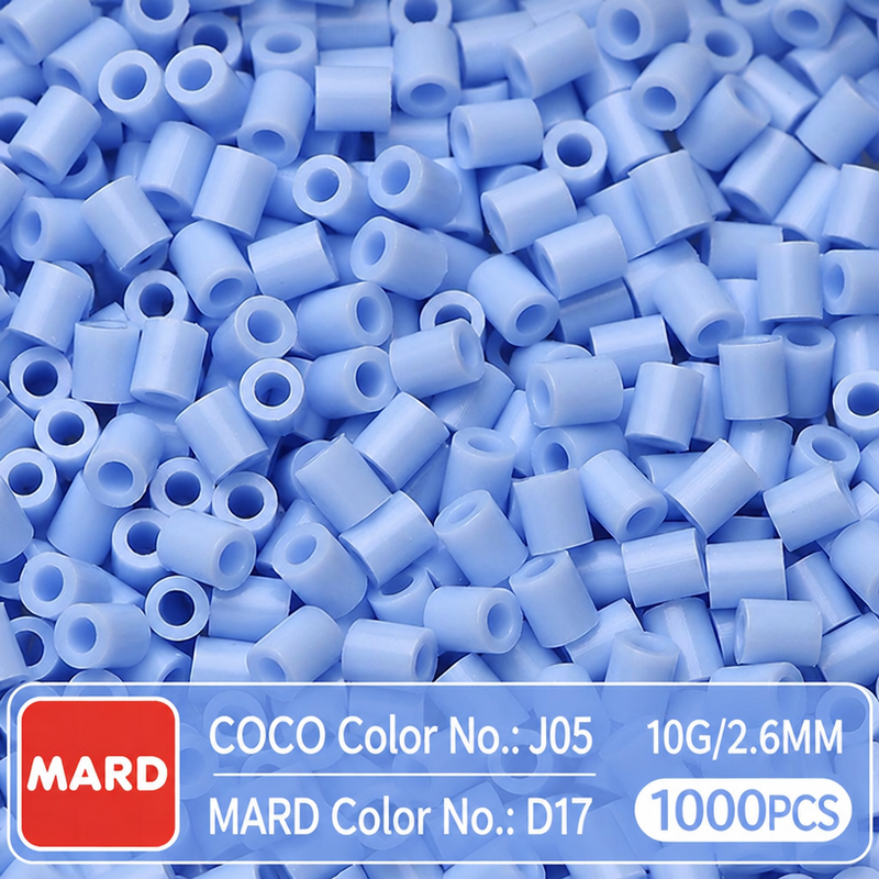 2.6mm Mini Fuse Beads Refill Pack, 10g About 1000Pcs Per Bag DIY Handmade Craft Beads D10-18