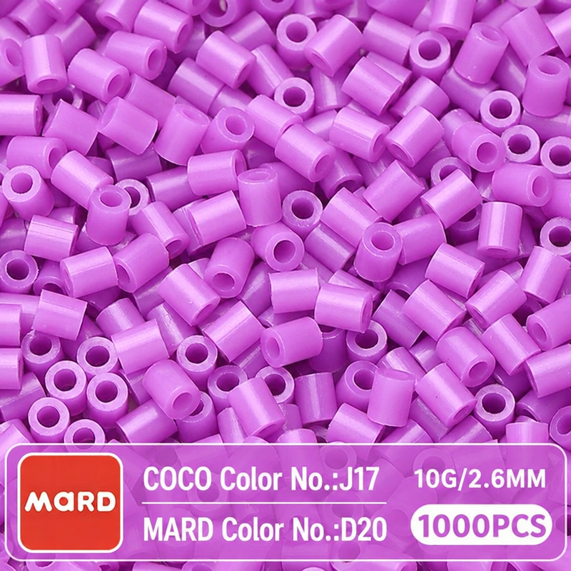 2.6mm Mini Fuse Beads Refill Pack, 10g About 1000Pcs Per Bag DIY Handmade Craft Beads D19-26