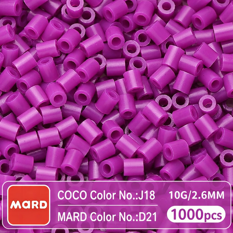 2.6mm Mini Fuse Beads Refill Pack, 10g About 1000Pcs Per Bag DIY Handmade Craft Beads D19-26
